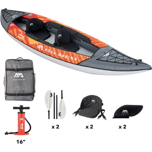 2026 Aqua Marina Memba-390: Kayak De Travesía Para Dos Personas Con Juego De Remos 46325